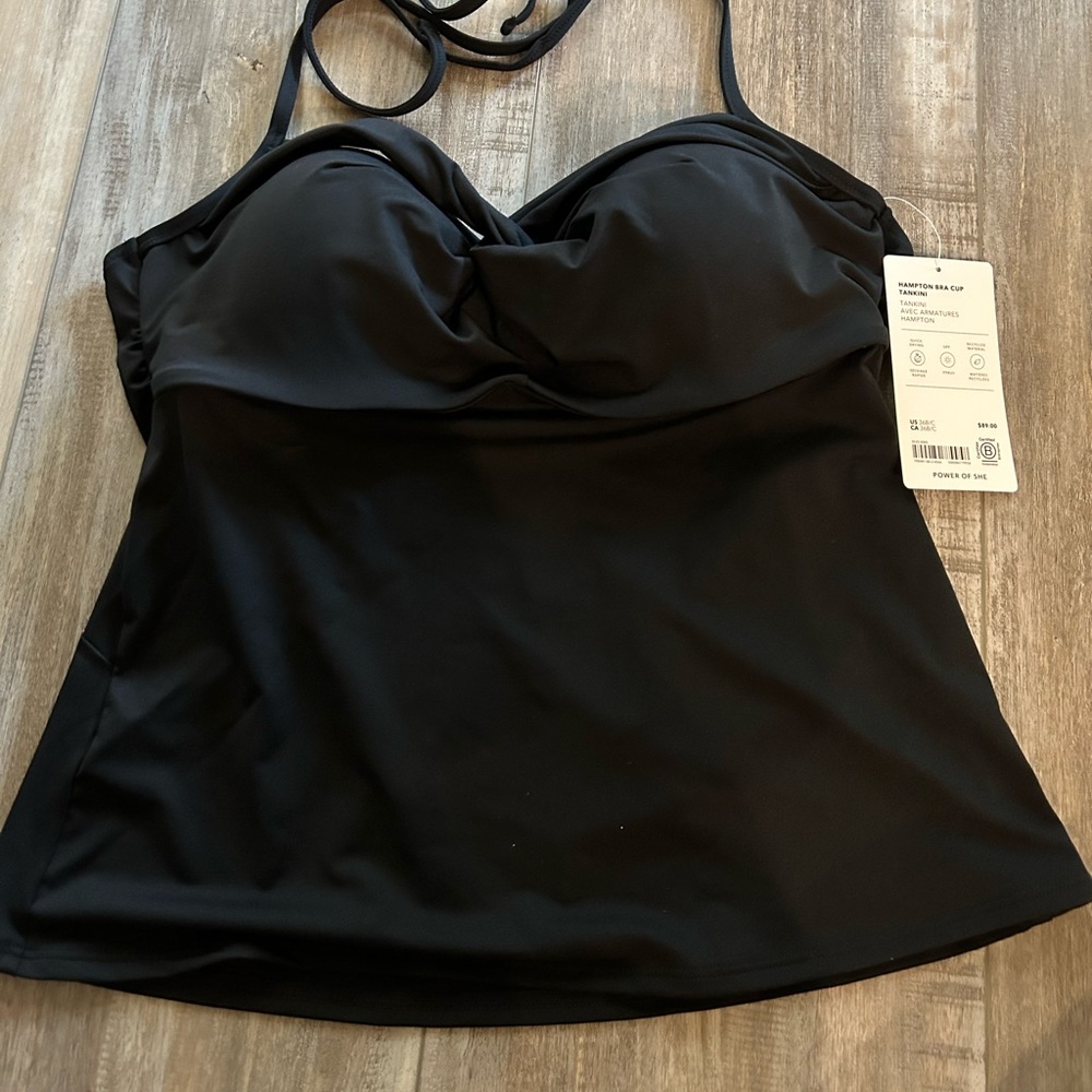 Hampton Bra Cup tankini 36B/C Black